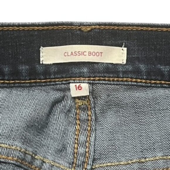 Levi’s Relaxed For Classic Boot Cut Dark Wash Pants Jeans Women’s Sz 16 - Picture 8 of 13